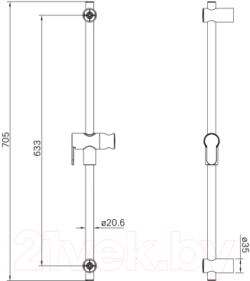 Душевая стойка IDDIS Ray RAY70MGi17