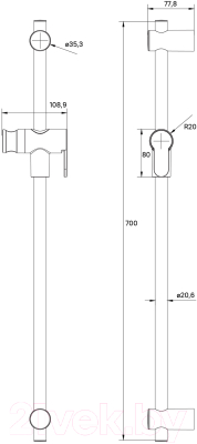 Душевая стойка IDDIS Ray RAY70MGi17