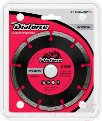 Отрезной диск алмазный Diaforce Segment 500125 - фото