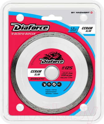 Отрезной диск алмазный Diaforce Ceram Slim 514125S - фото