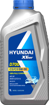 Моторное масло Hyundai XTeer D700 5W30 / 1011224 - фото