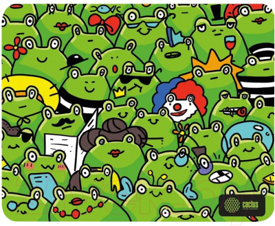 Коврик для мыши Cactus Frogs CS-MP-D09M - фото