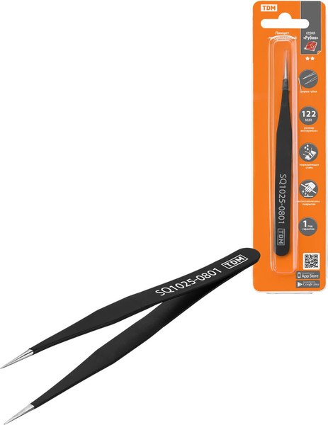 Пинцет монтажный TDM SQ1025-0801