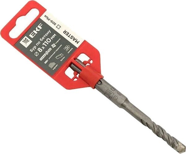 Бур EKF Expert SDS-plus бетон 8x110мм / db-8-110-2x4