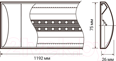 Светильник линейный JAZZway 5028838A