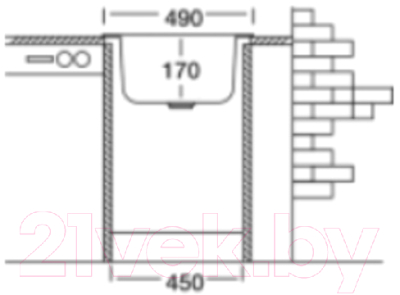 Мойка кухонная КромРус EC 445 RUS 3.5