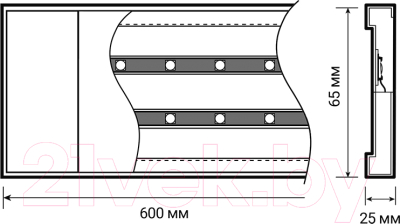 Светильник линейный JAZZway PPO-02 Prisma AL IP40 / 5046399
