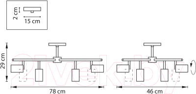 Люстра Lightstar Rullo LR728368