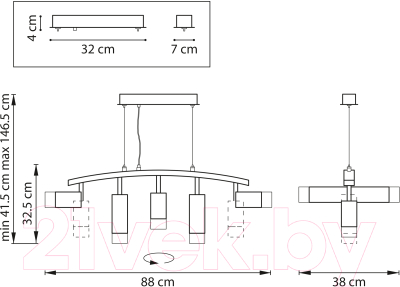 Люстра Lightstar Rullo LR7353638621