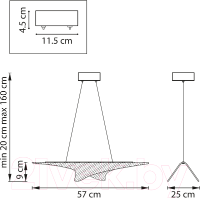 Потолочный светильник Lightstar Varese 731303
