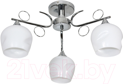 Люстра Элетех 21280-3/3 НПБ 01-3х60-216 Е27 / 1005405182 (хром) - фото