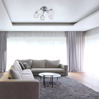 Люстра Элетех 21280-3/5 НПБ 01-5х60-158 Е27/ 1005405183 (хром)