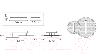 Потолочный светильник Lightstar Acrile 738053