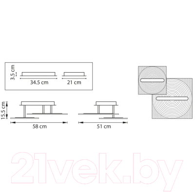 Потолочный светильник Lightstar Acrile 738063