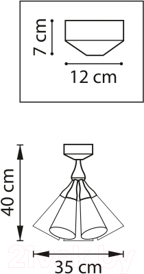 Люстра Lightstar Cone 757070