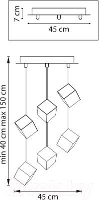 Люстра Lightstar Qubica 805569
