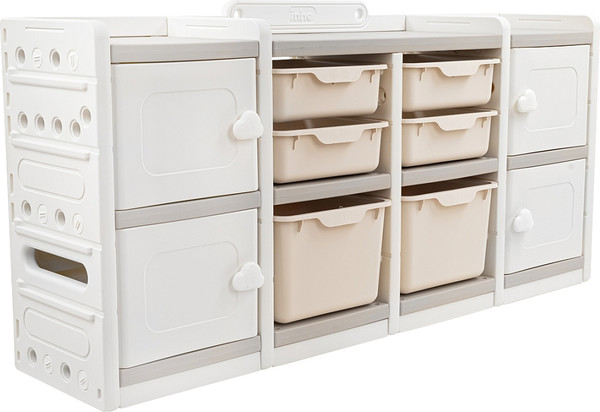 Стеллаж игровой Pituso Simple / YYS806-2-grey - фото