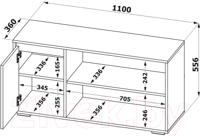 Тумба Сокол-Мебель Т-2