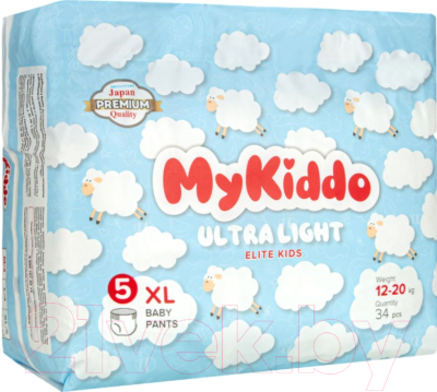 Подгузники-трусики детские MyKiddo Elite Kids XL 12-20кг - фото