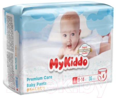 Подгузники-трусики детские MyKiddo Premium L 9-14кг
