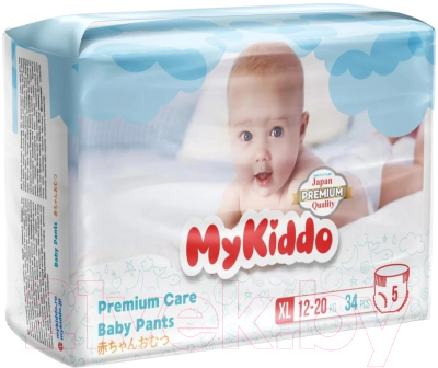 Подгузники-трусики детские MyKiddo Premium XL 12-20кг - фото