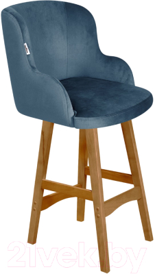 Стул барный Sheffilton SHT-ST39/S65-1 (тихий океан/светлый орех) - фото