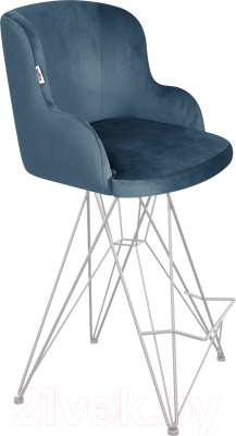 Стул барный Sheffilton SHT-ST39/S66-1 полубарный (тихий океан/хром лак) - фото