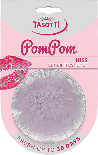 Ароматизатор автомобильный Tasotti Pom Pom Поцелуй / TS30793 - фото