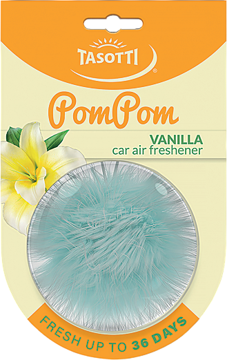 Ароматизатор автомобильный Tasotti Pom Pom Ваниль / TS30798 - фото