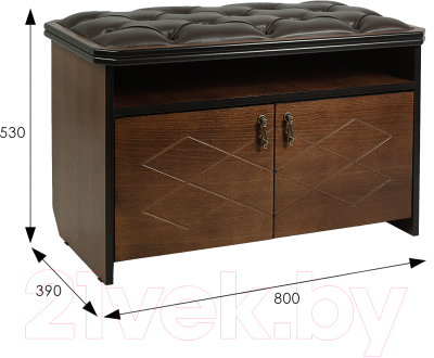 Банкетка Мебелик Патриция 2 каретная стяжка