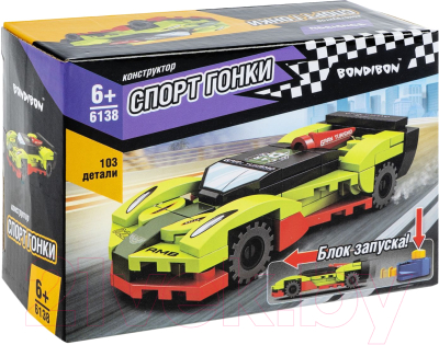 Конструктор инерционный Bondibon Машина / ВВ6138 - фото