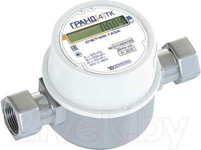 Счетчик газа бытовой Гранд 4 ТК G 3/4 154мм  - фото
