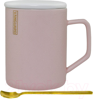 Кружка с ложкой Lenardi 106-112 - фото