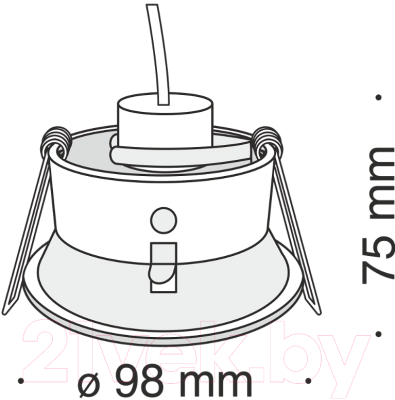 Точечный светильник Maytoni Yin DL030-2-01B