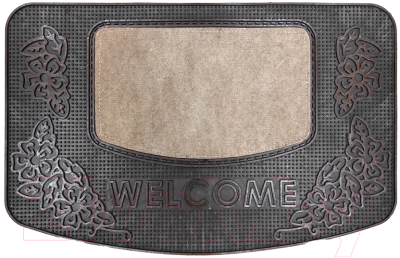 Коврик грязезащитный Akuteks Tekstil Pvc Mat 45x70-GARDEN-COPPER-PVCMat - фото
