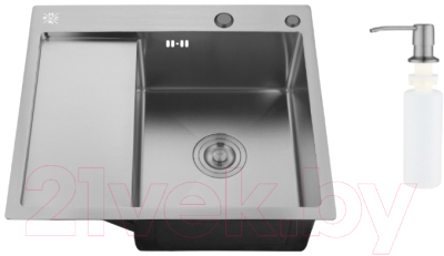 Мойка кухонная РМС MRK-5851BL-R (с дозатором) - фото