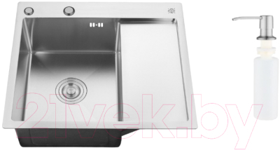 Мойка кухонная РМС MRK-5851L (с дозатором) - фото