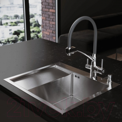 Мойка кухонная РМС MRK-5851R (с дозатором)