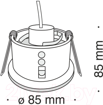Точечный светильник Maytoni Zoom DL032-2-01B