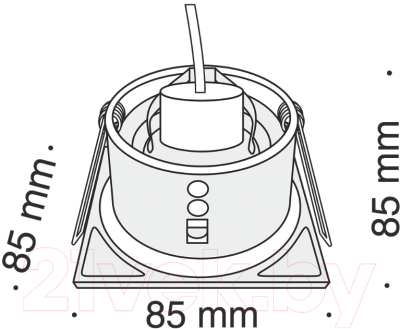 Точечный светильник Maytoni Zoom DL033-2-01B