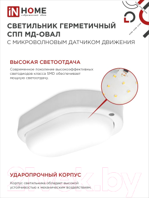 Светильник ЖКХ INhome СПП МД-1565-Овал / 4690612044132