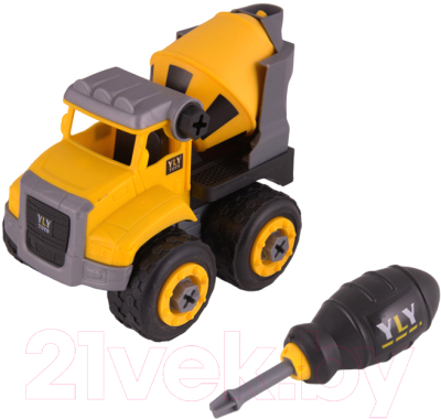 Игрушка-конструктор Pit Stop Building Blocks Бетономешалка / PS-2023-2A-1 - фото