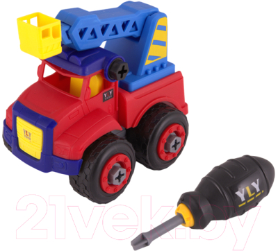 Игрушка-конструктор Pit Stop Building Blocks Кран / PS-2023-2A-4 - фото