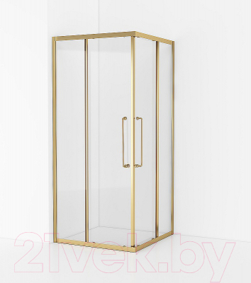 Душевой уголок Cezares RELAX-304-A-2-80-C-BORO (брашированное золото)