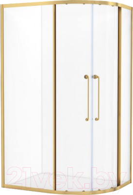 Душевой уголок Cezares RELAX-304-RH-2-120/90-C-BORO (брашированное золото) - фото