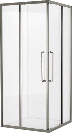 Душевой уголок Cezares RELAX-304-A-2-90-C-GM (оружейная сталь) - фото