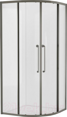 Душевой уголок Cezares RELAX-304-R-2-90-C-GM (оружейная сталь) - фото