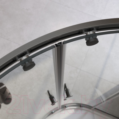 Душевой уголок Cezares RELAX-304-RH-2-120/90-C-GM (оружейная сталь)