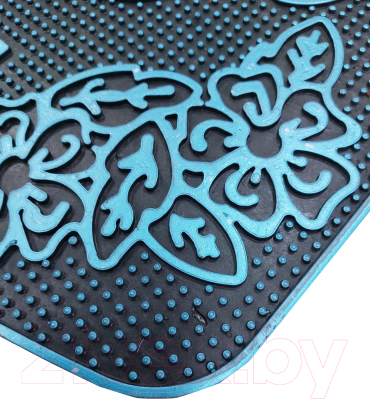 Коврик грязезащитный Akuteks Tekstil Pvc Mat 45x70-GARDEN-TURQUOISE-PVCMat