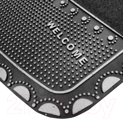 Коврик грязезащитный Akuteks Tekstil Pvc Mat 45x70-PEARL-SILVER-PVCMat